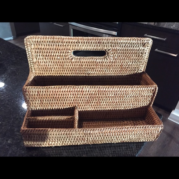 Other Like New Wicker Desk Organizer Poshmark